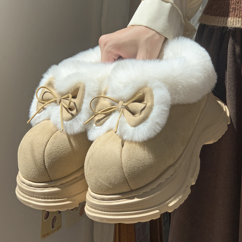 Soft Sole Booties - Warm Faux Fur Fluffy Slippers For