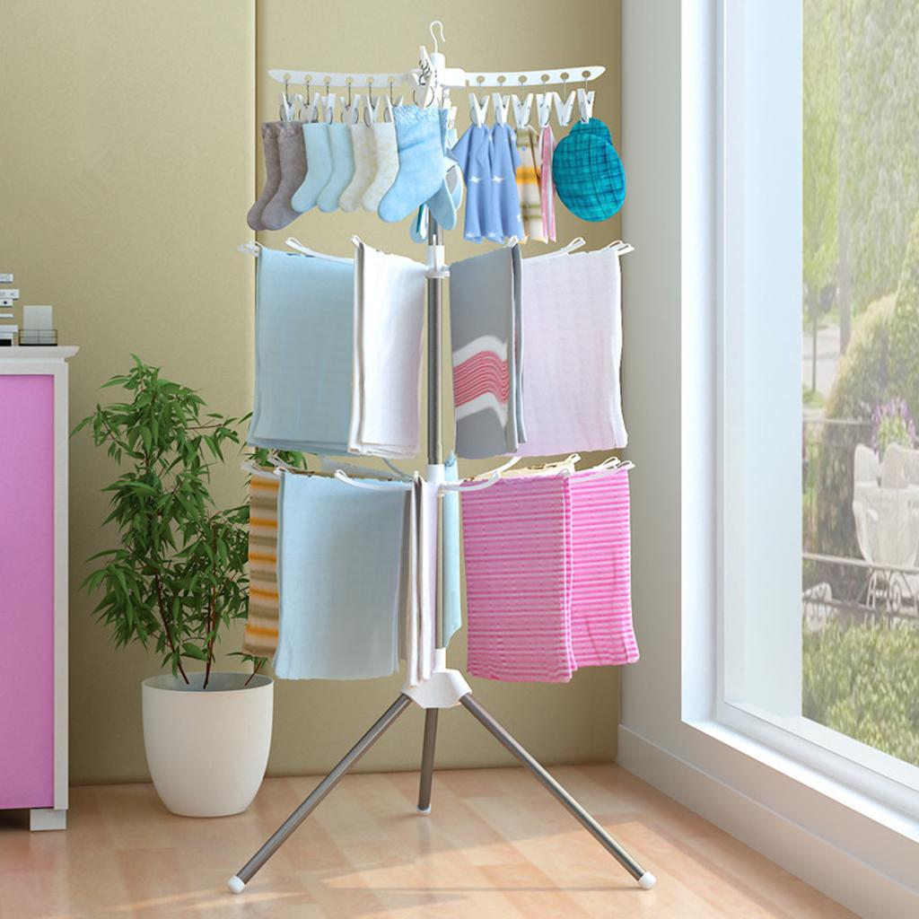 3 Tiers Foldable Drying Rack S - огляд і ціна Baby Clothing Drying Rack