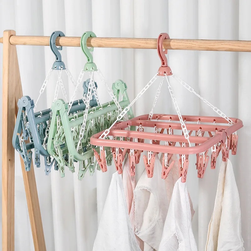 Clothes Drying Hanger with 32  - огляд і ціна Baby Clothing Drying Rack