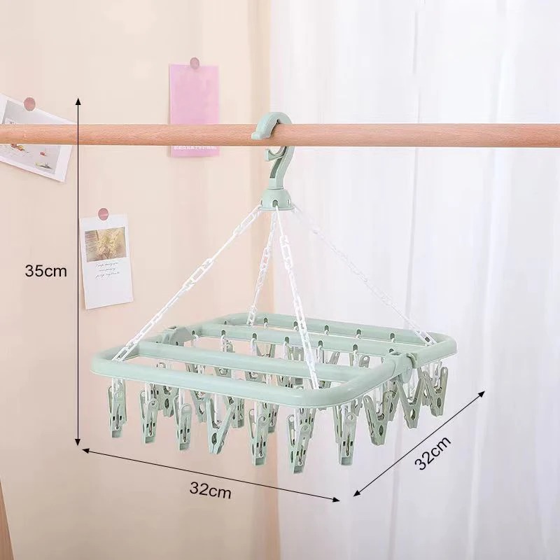 Clothes Drying Hanger with 32  - огляд і ціна Baby Clothing Drying Rack