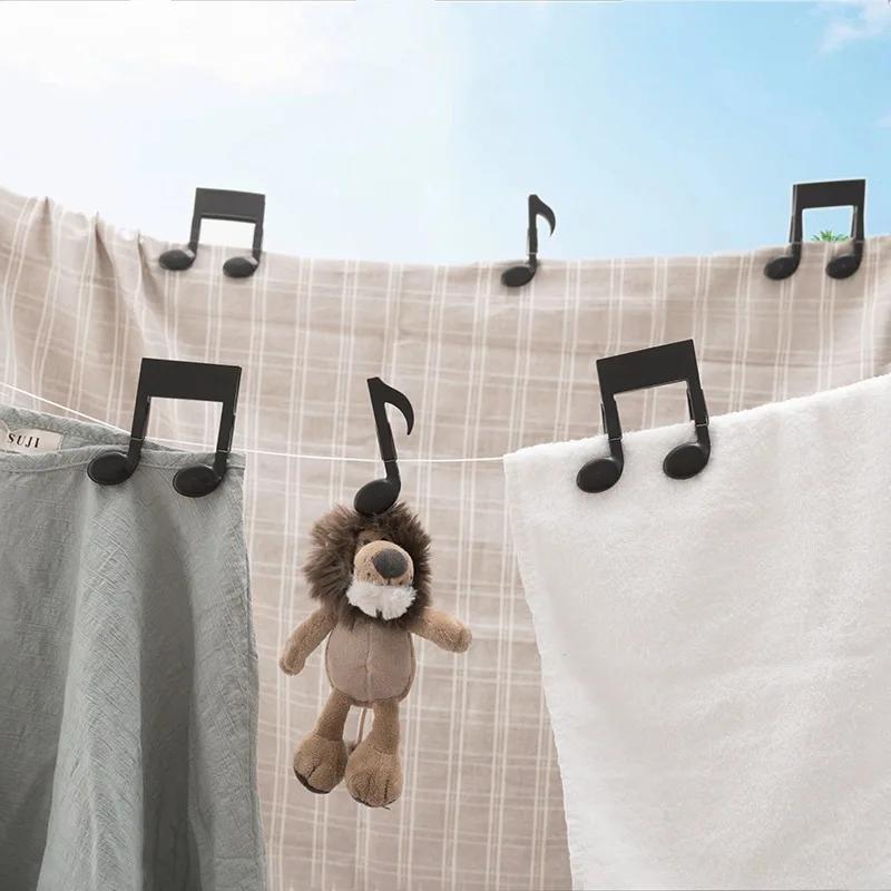 2pc Musical Note Clothes Pegs  - огляд і ціна Baby Clothing Drying Rack
