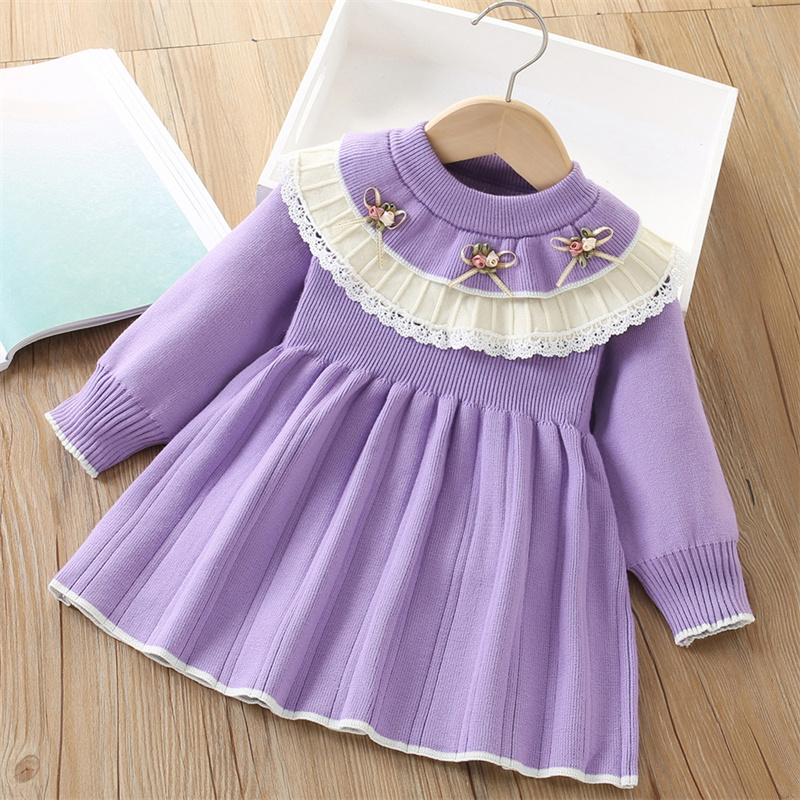 Baby Girls' Knitted Dress Chil - огляд і ціна Baby Clothing Jumpers