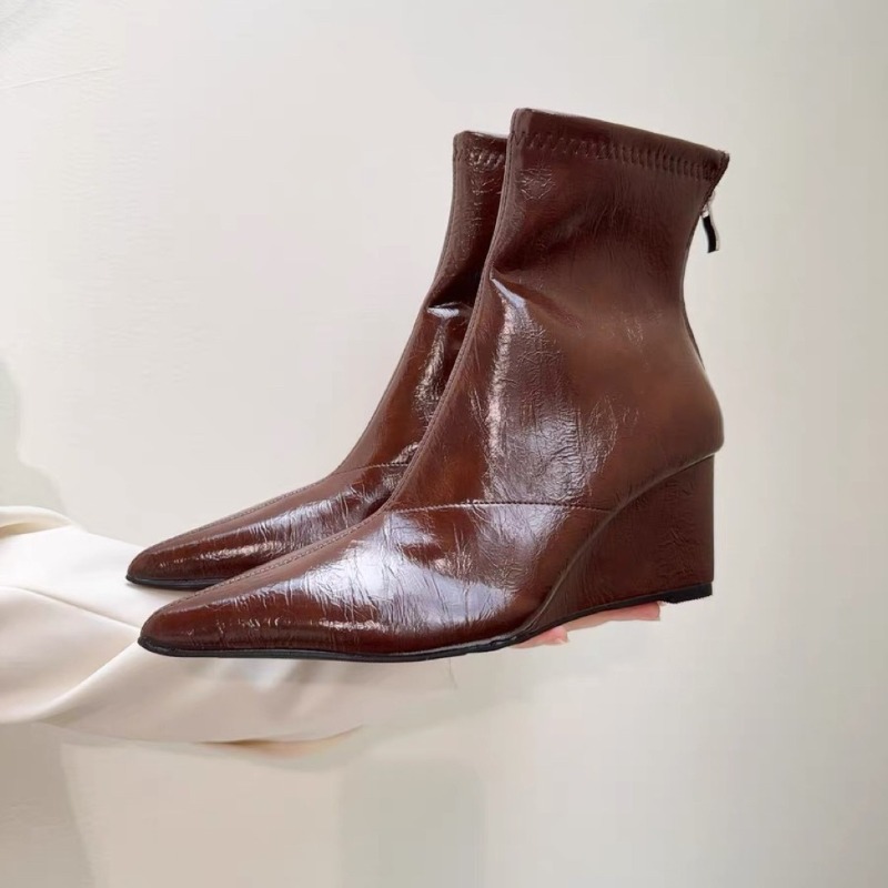 Wedge Heel Booties Fashion Poi - огляд і ціна Soft Sole Booties