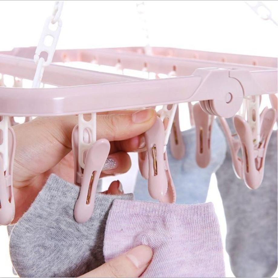 1 Pcs 32 Clips Folding Clothes - огляд і ціна Baby Clothing Drying Rack