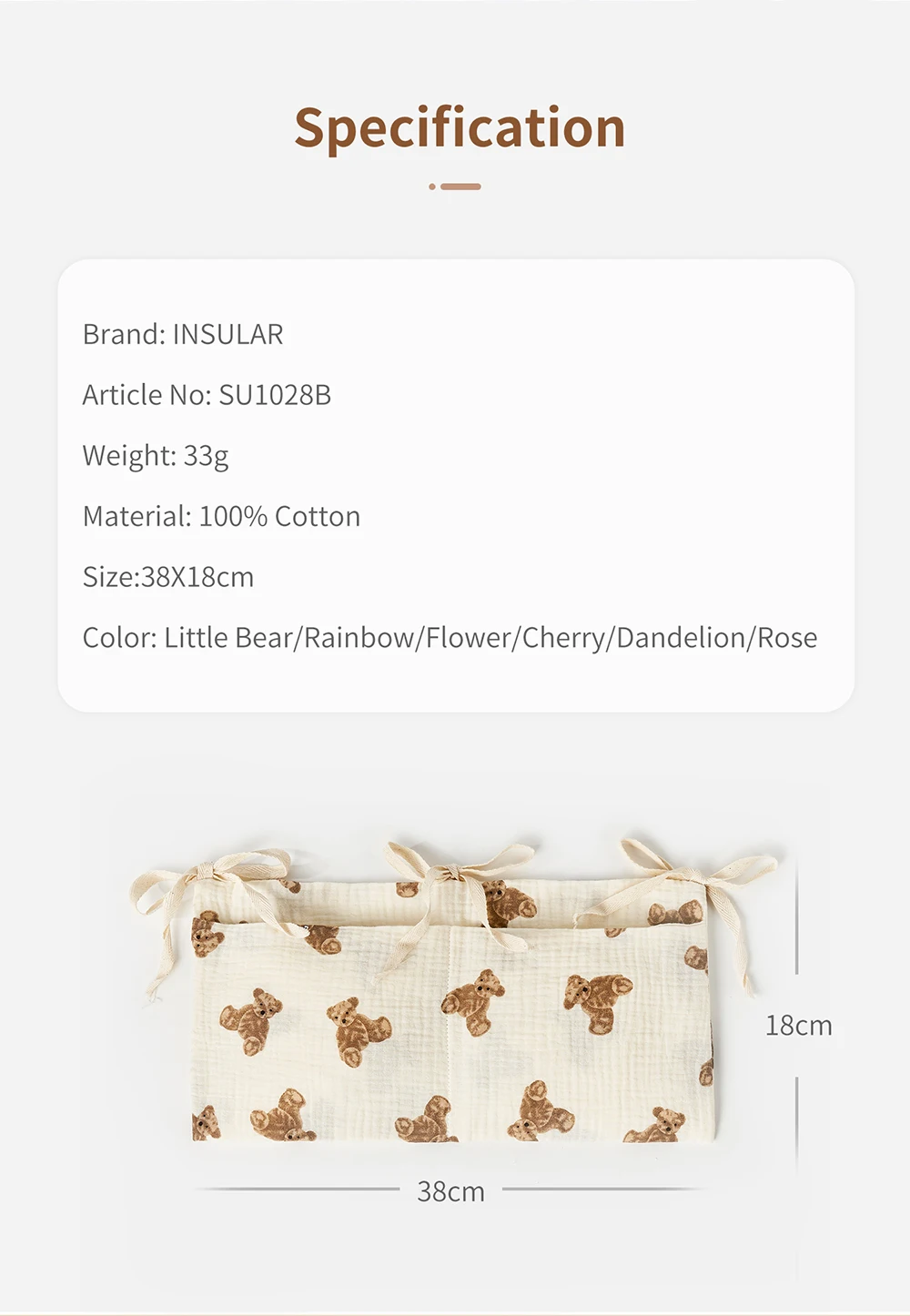 Baby Crib Organizer Cot Caddy  - огляд і ціна Baby Clothing For Bed