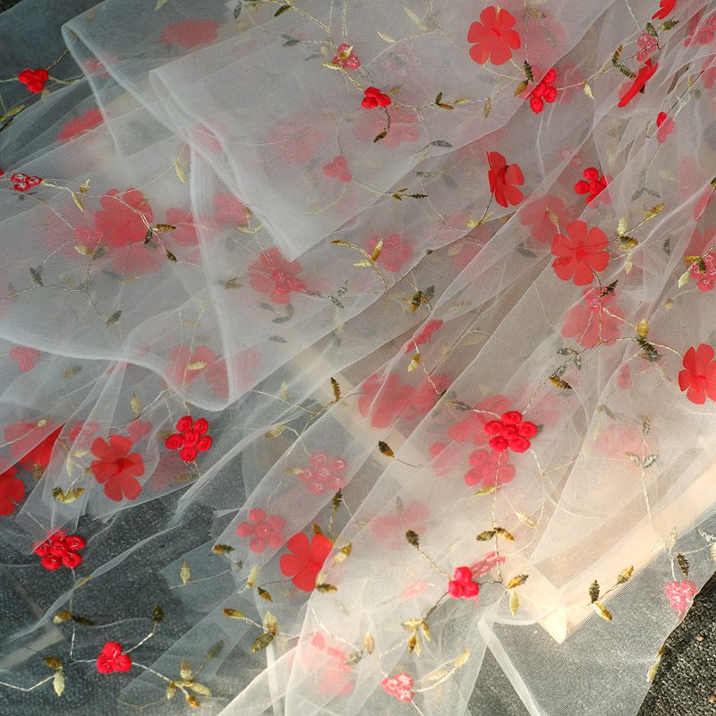 0.5m Embroidered Flower Mesh F - огляд і ціна Baby Clothing Organic