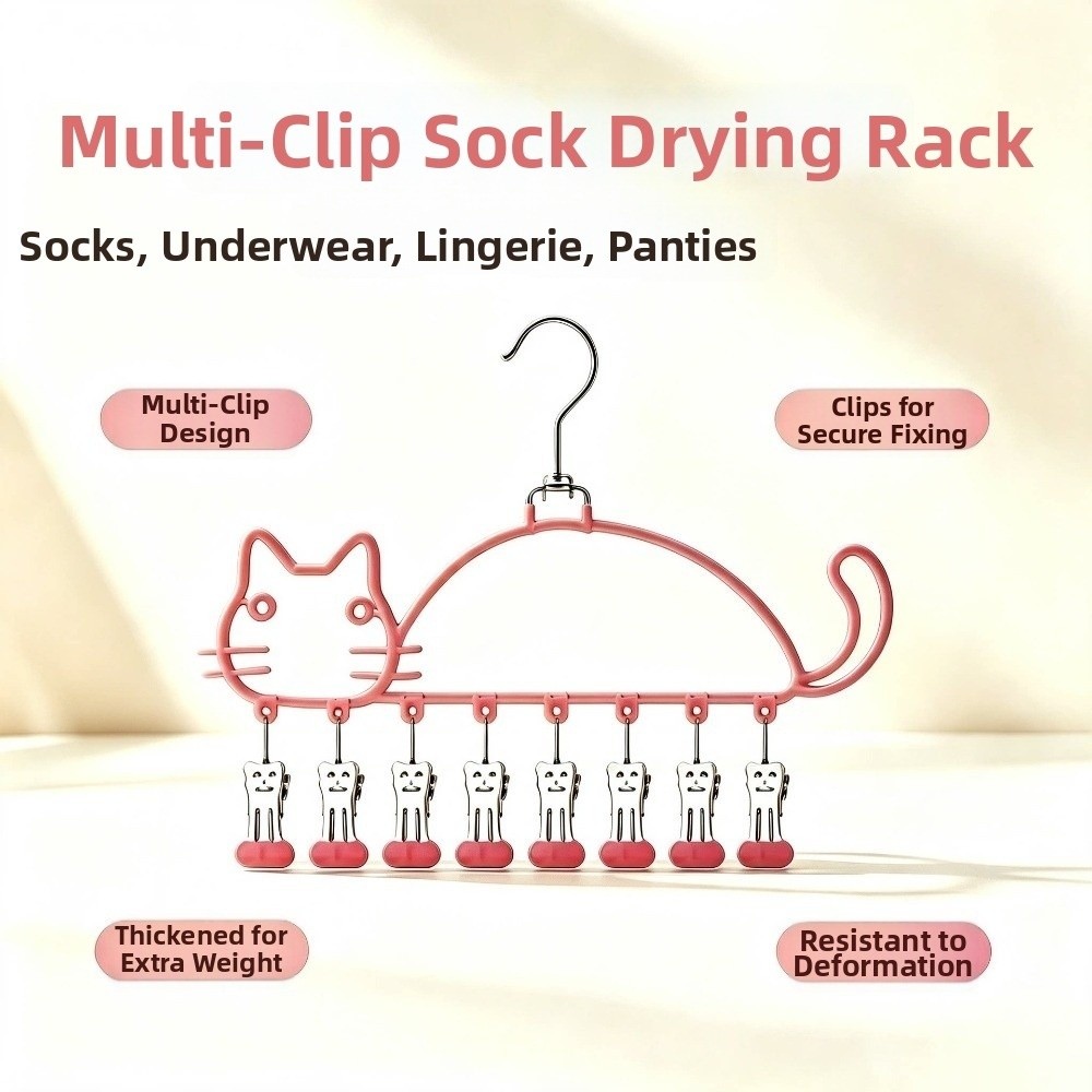 Cat Shape Socks Drying Rack Wa - огляд і ціна Baby Clothing Drying Rack