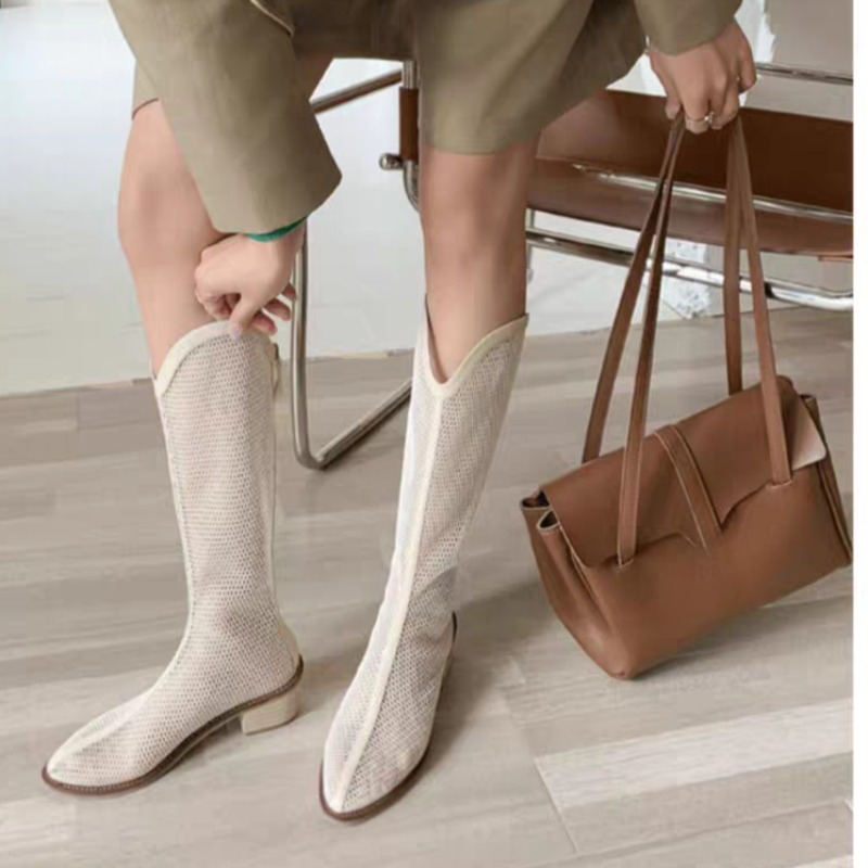 Mesh Tall Boots Summer New Rou - огляд і ціна Soft Sole Booties