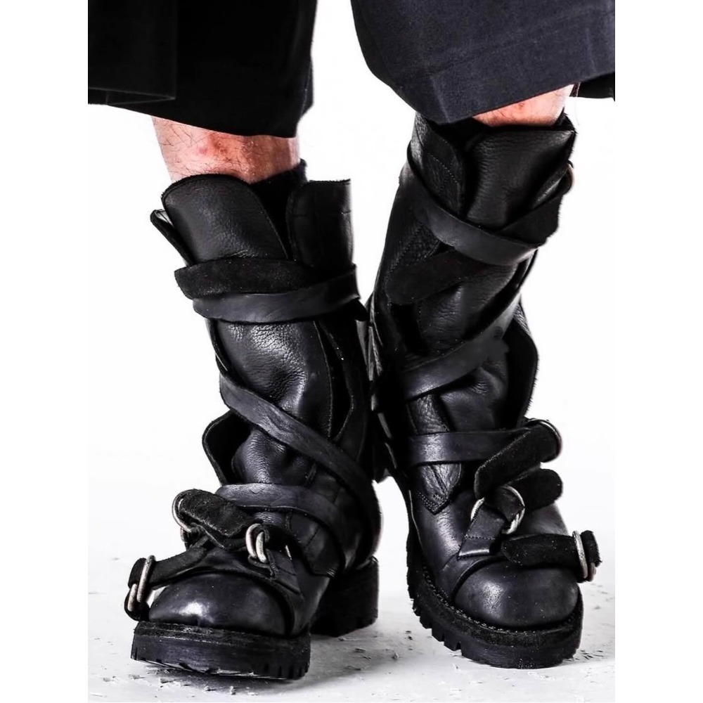 Men's Leather Motorcycle Boots - огляд і ціна Soft Sole Booties
